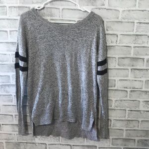 Gray crew neck sweater